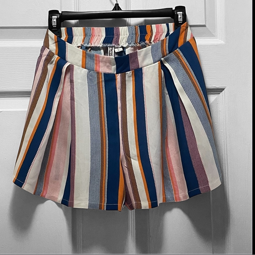 Gypsies & Moondust Vibrant Striped Shorts